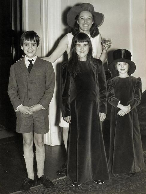 Colin, Katherine, Eileen and Gigo at Angela Walters' wedding in 1972.