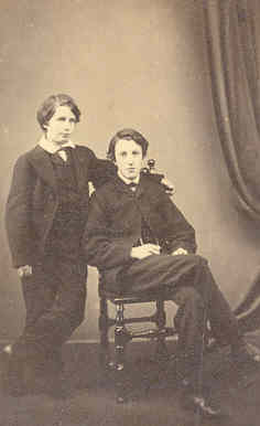 Edgar on the right. The boy on the left is possibly his cousin Samuel Swinton Jacob