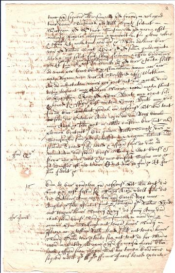 A page from a Kettleburgh Court Book relating to Francis Jacob (Jacob MSS).
