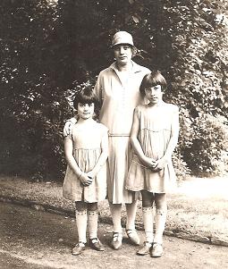 Eleanore and Harriet with their Nanny