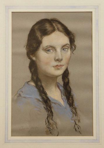 Elizabeth Jacob, a pastel by Gilbert Tharp