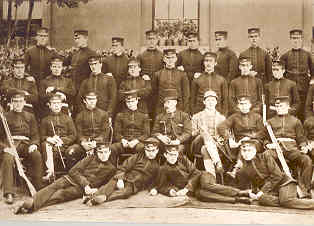 Harold at Sandherst, 2nd row from back, 2nd from right