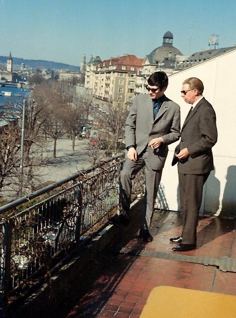 In the flat in Zuerich with uncle Helmut