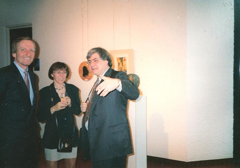 With Ucki John von Freyend and his wife Gabi at an exhibition of Harriet Noll
