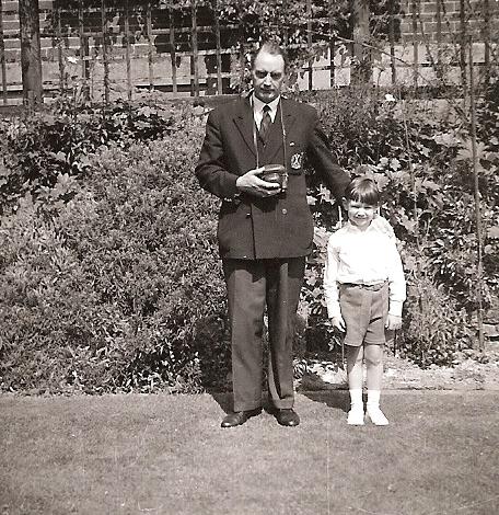 Robin with his father Clive