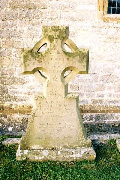 Tombstone and grave of Stephen Long Jacob