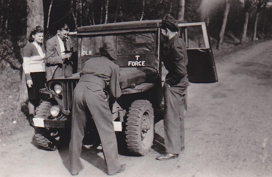 Clive, Sergeant Scott, his girlfriend and another.